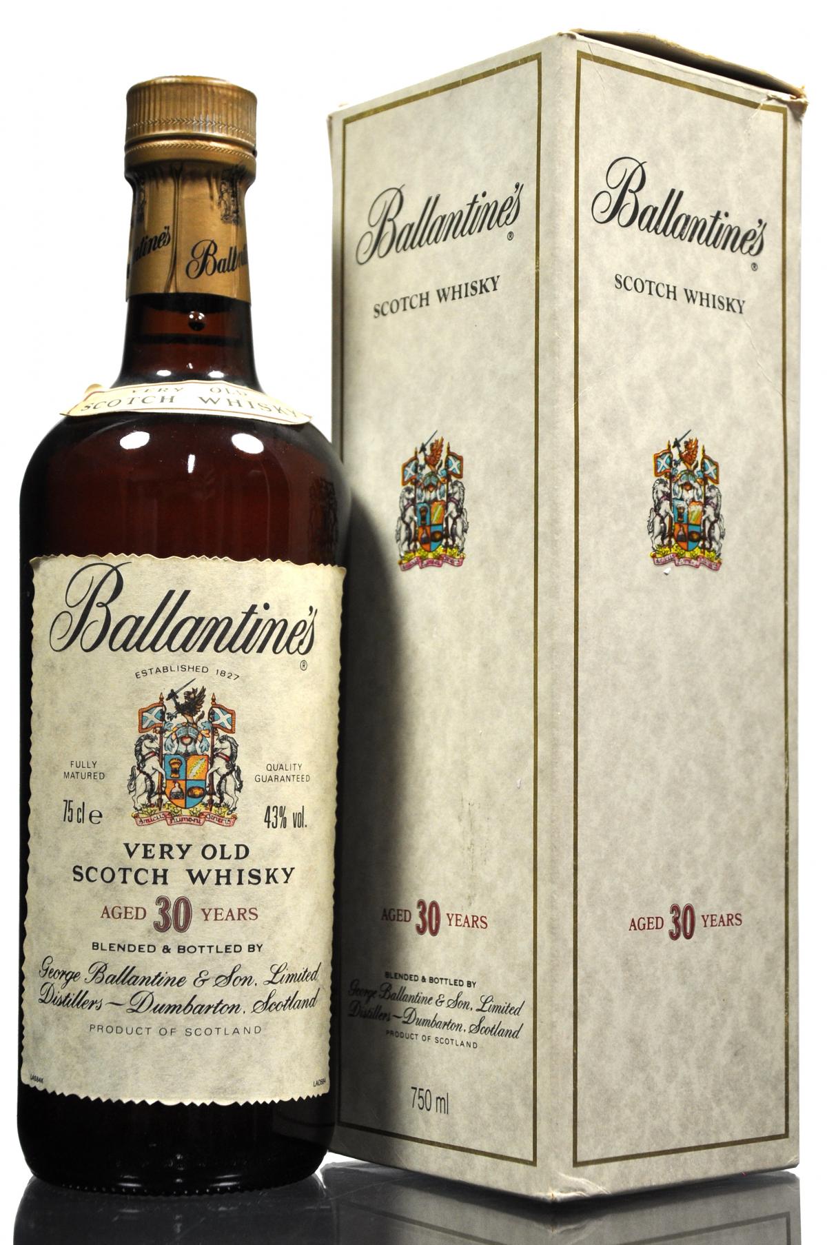 Ballantines 30 Year Old - 1980s