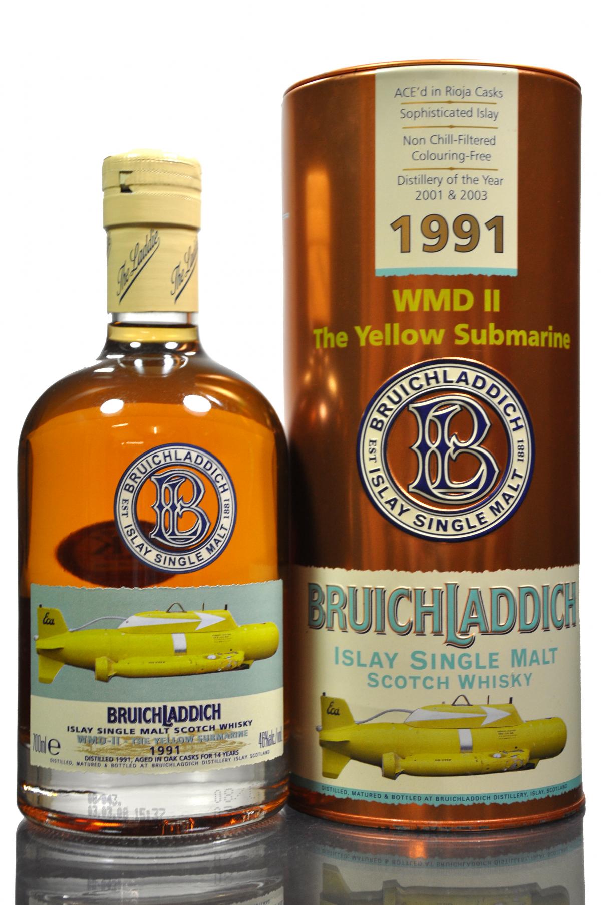 Bruichladdich 1991 - Yellow Submarine - WMD 2