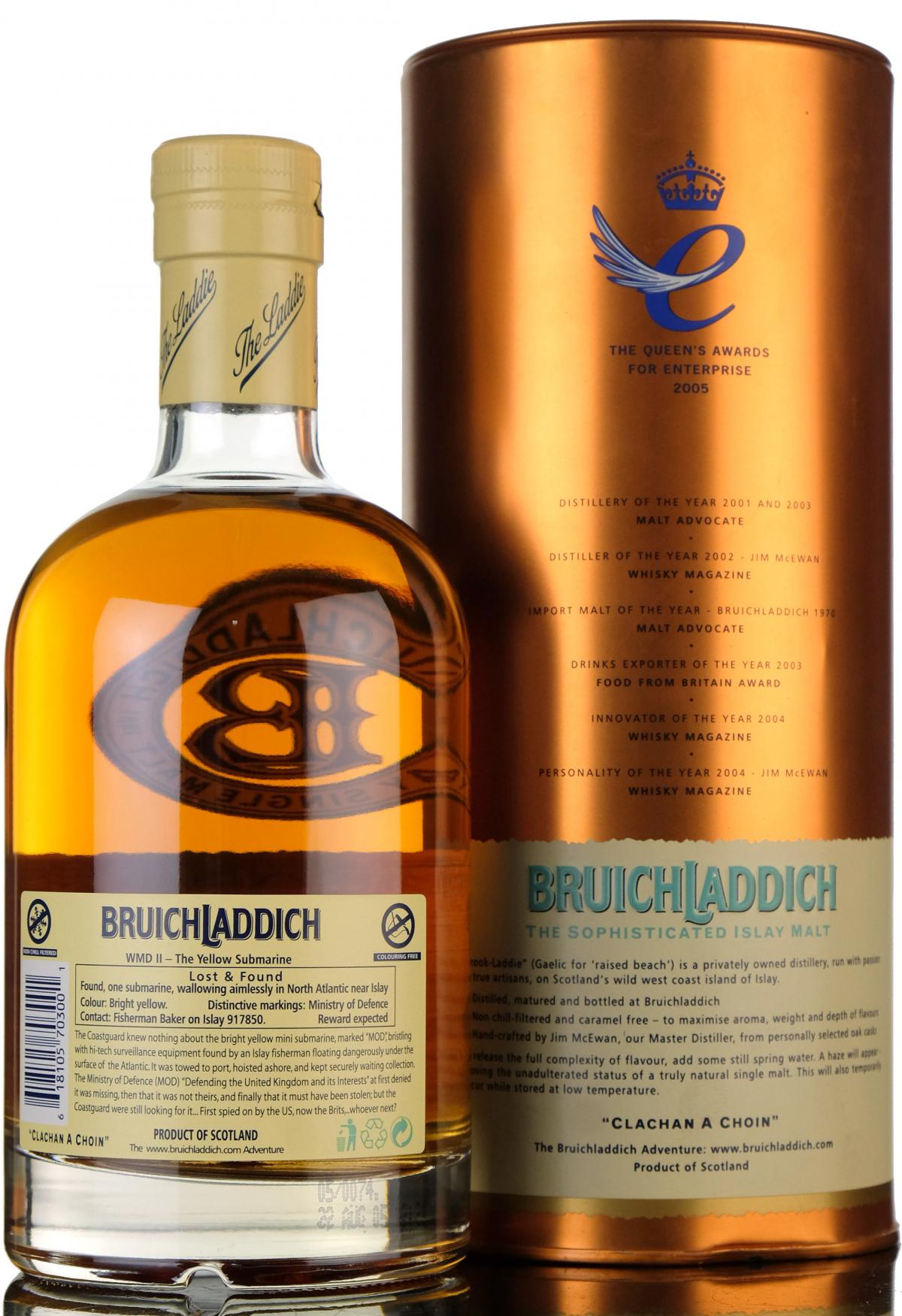 Bruichladdich 1991 - Yellow Submarine - WMD 2