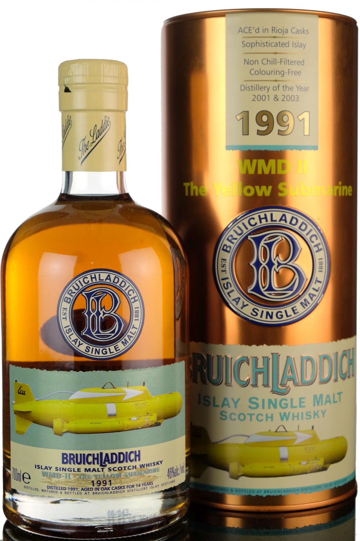 Bruichladdich 1991 - Yellow Submarine - WMD 2