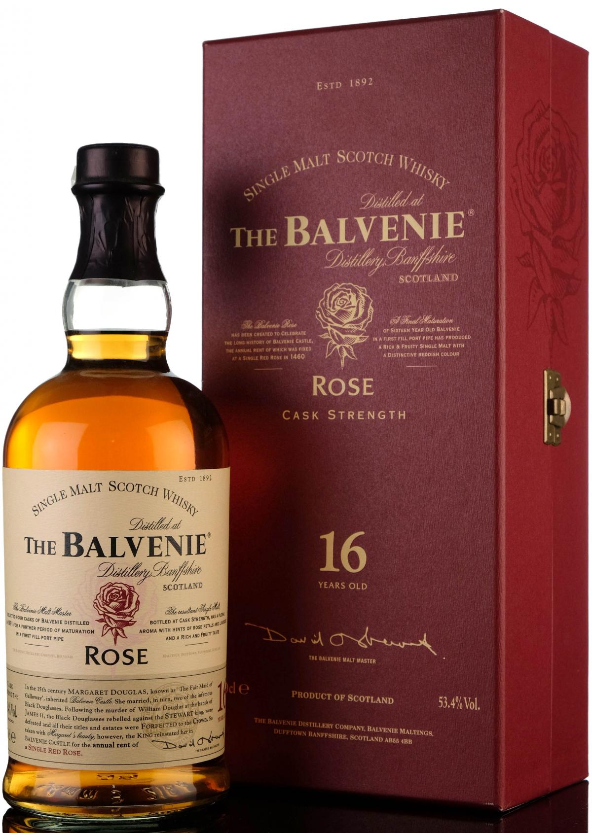 Balvenie 1991-2008 - 16 Year Old - Rose Edition - 1st Release 53.4%