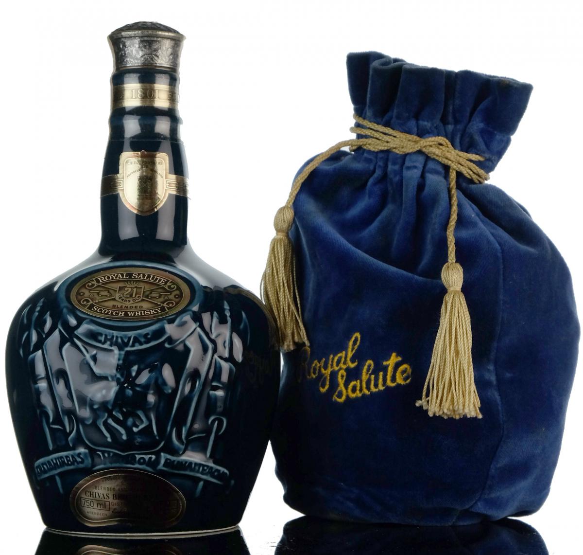 Royal Salute 21 Year Old - Blue Decanter