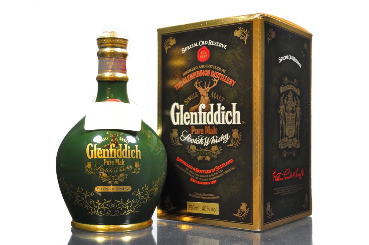 Glenfiddich 18 Year Old - Ancient Reserve - Green Ceramic - 1990s