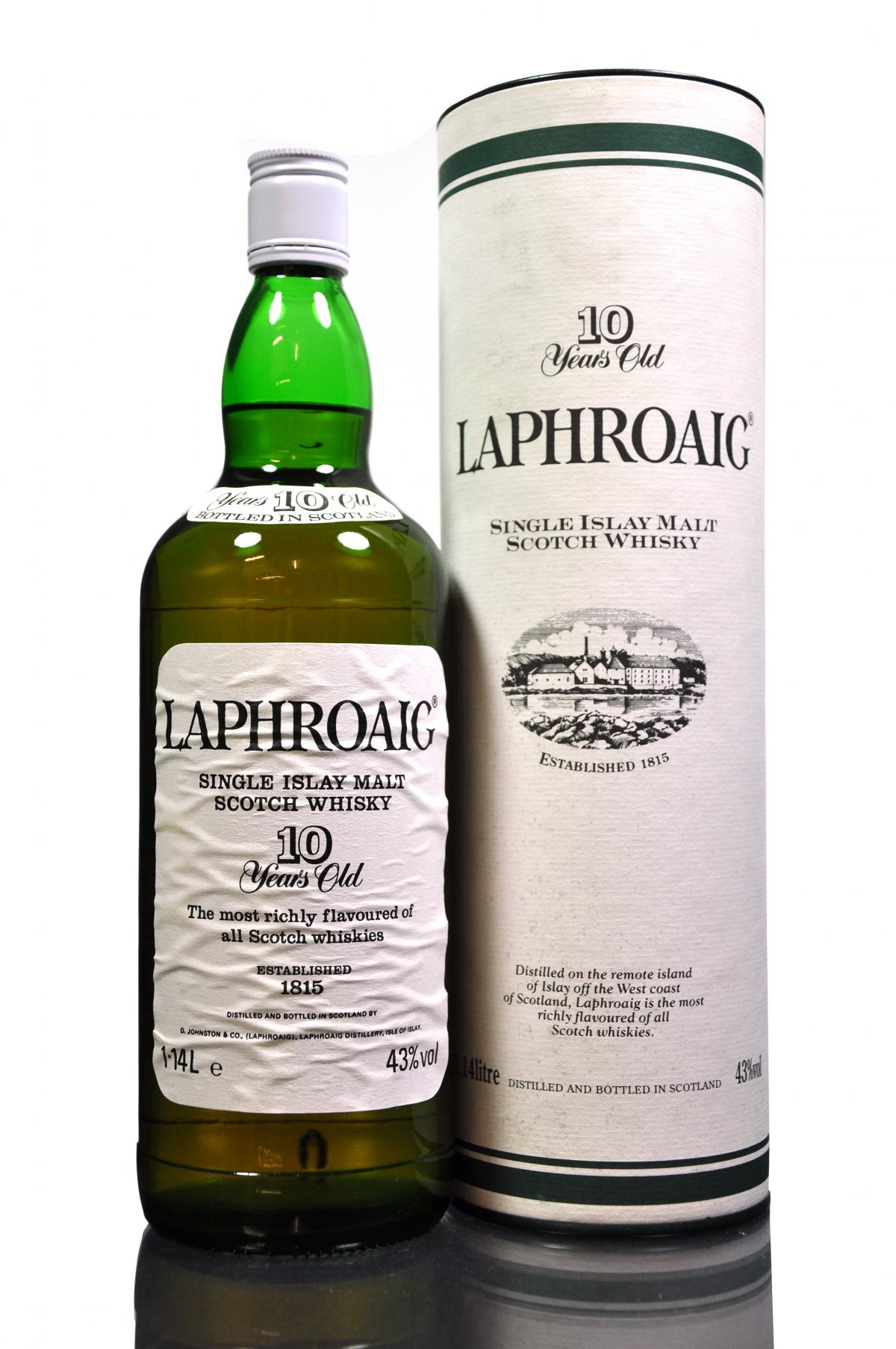 Laphroaig 10 Year Old - Circa 1990 - 1.14 Litre