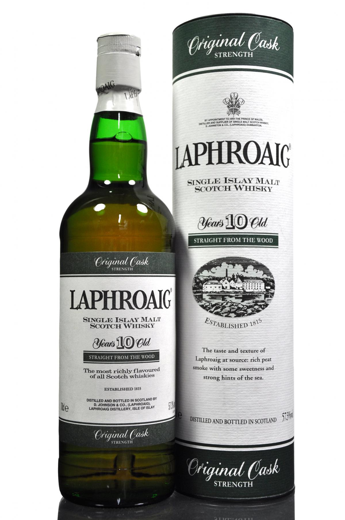 Laphroaig 10 Year Old - Original Cask Strength - 57.3% - Circa 2000