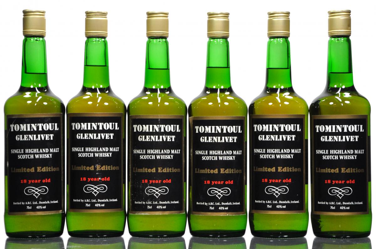 6 x Tomintoul-Glenlivet 1967-1985 - 18 Year Old