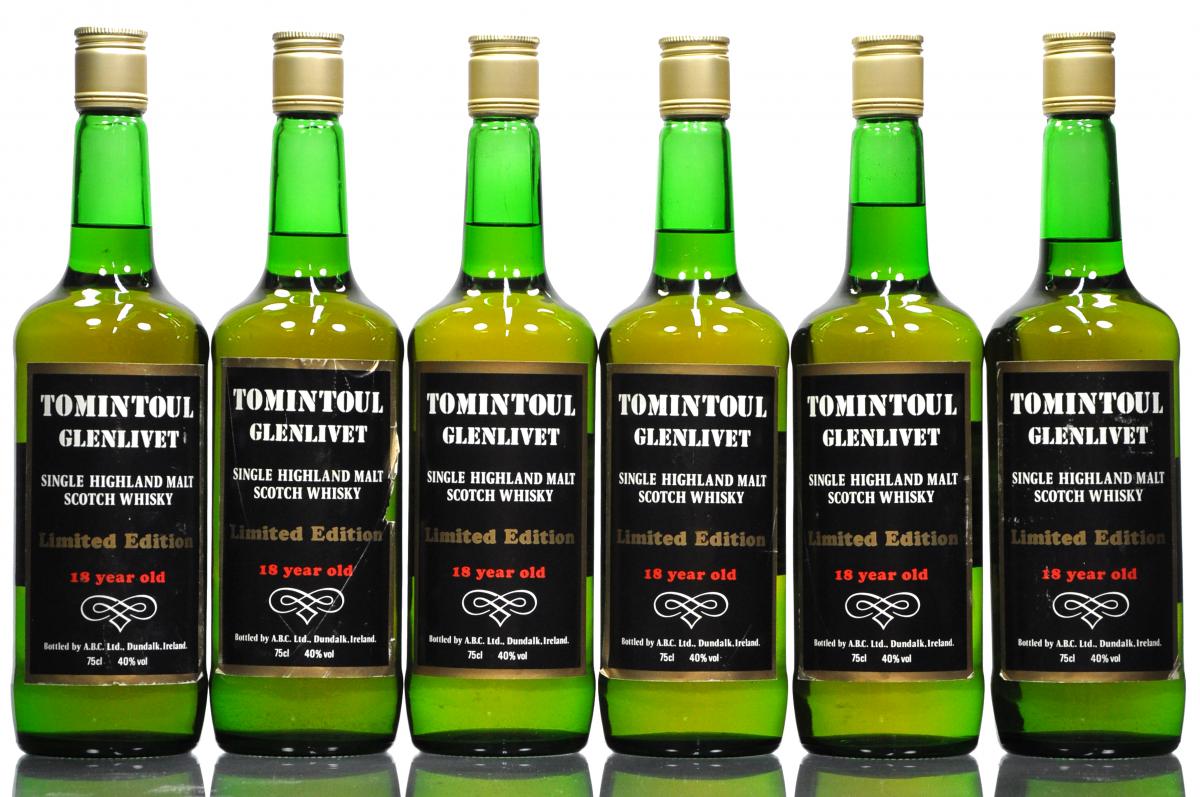 6 x Tomintoul-Glenlivet 1967-1985 - 18 Year Old