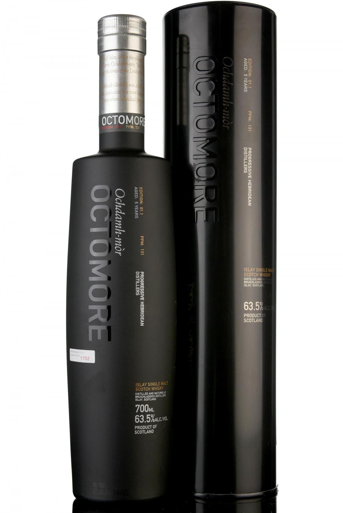 Bruichladdich Octomore 1.1 - inaugural Release