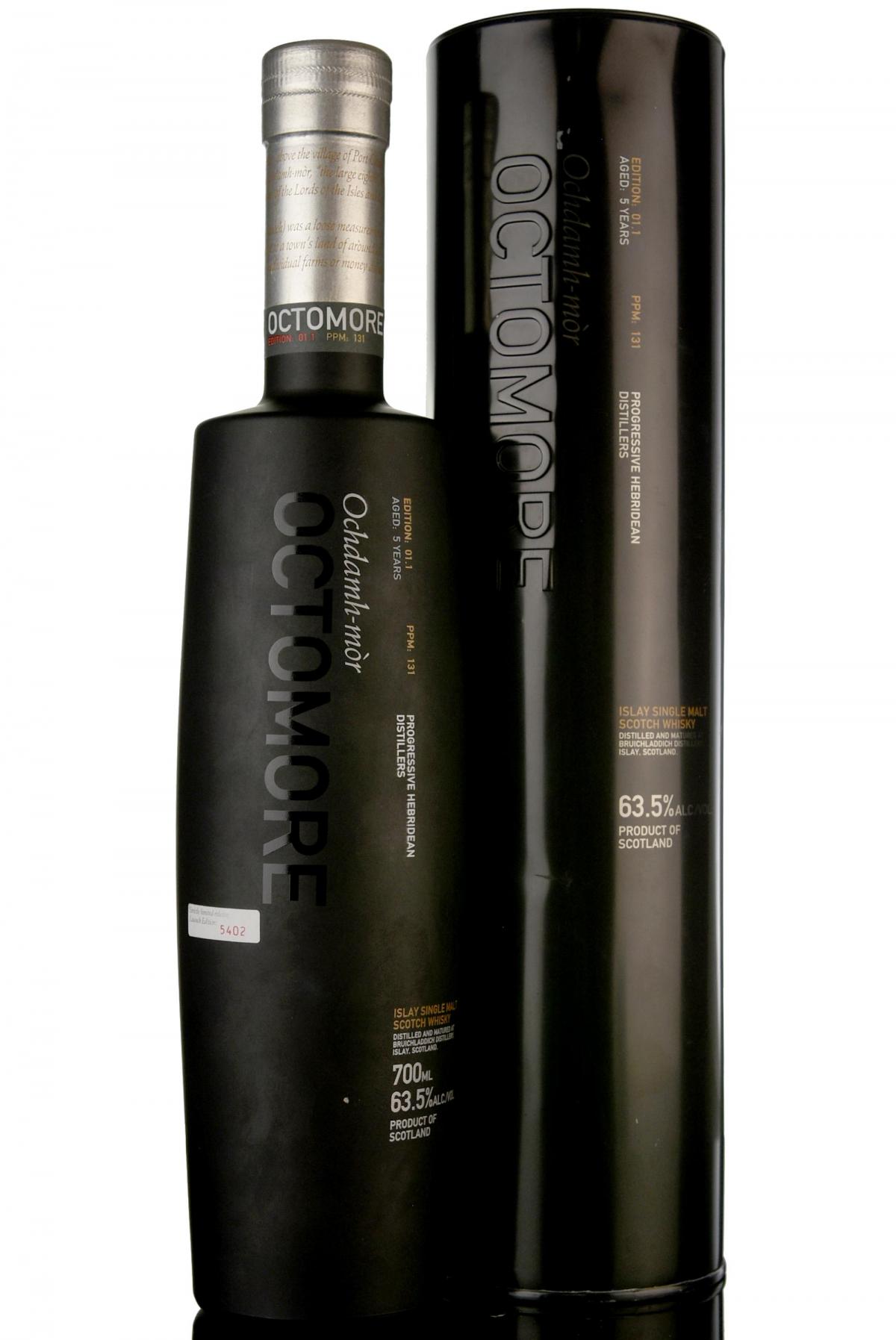 Bruichladdich Octomore 1.1 - inaugural Release