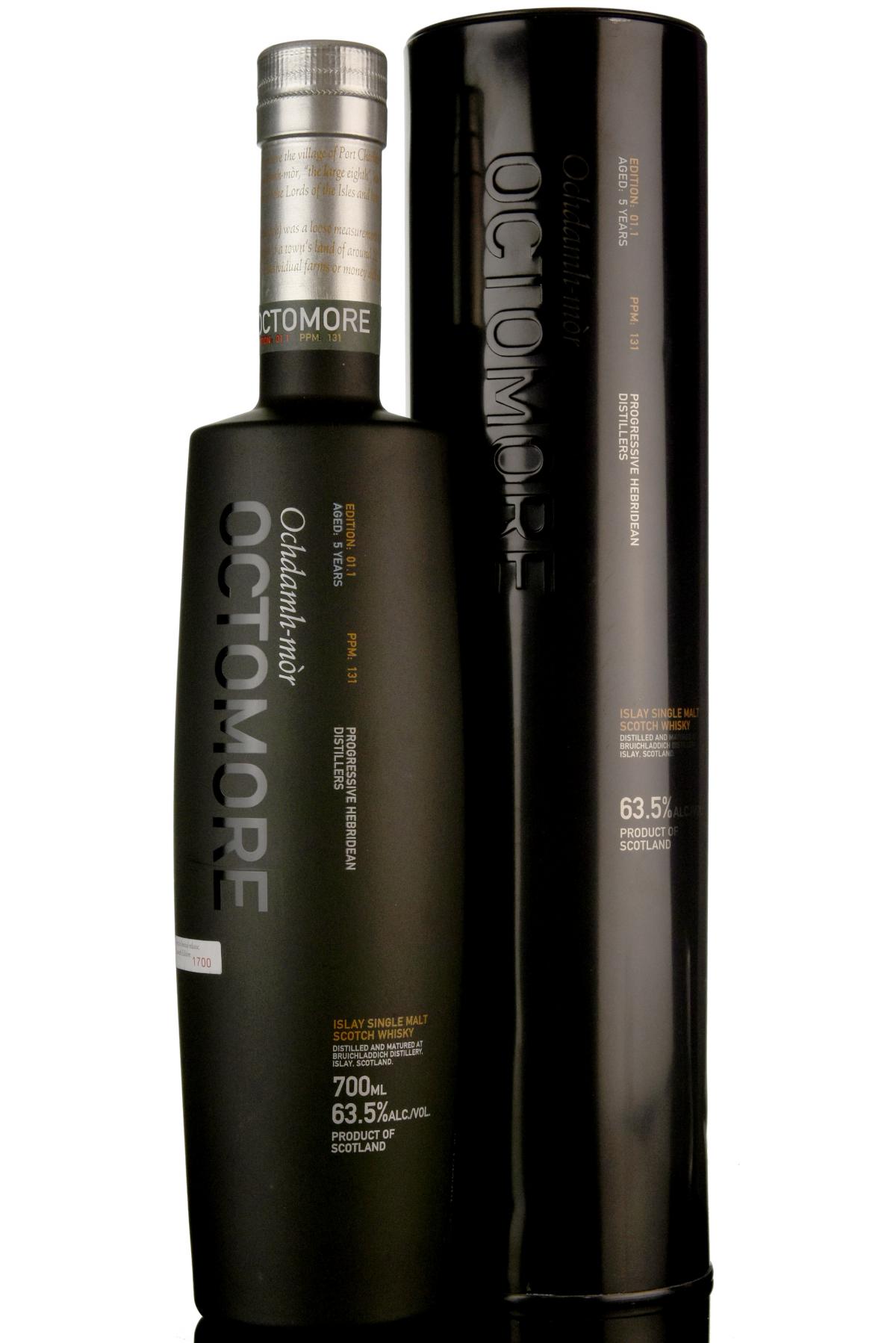 Bruichladdich Octomore 1.1 - inaugural Release