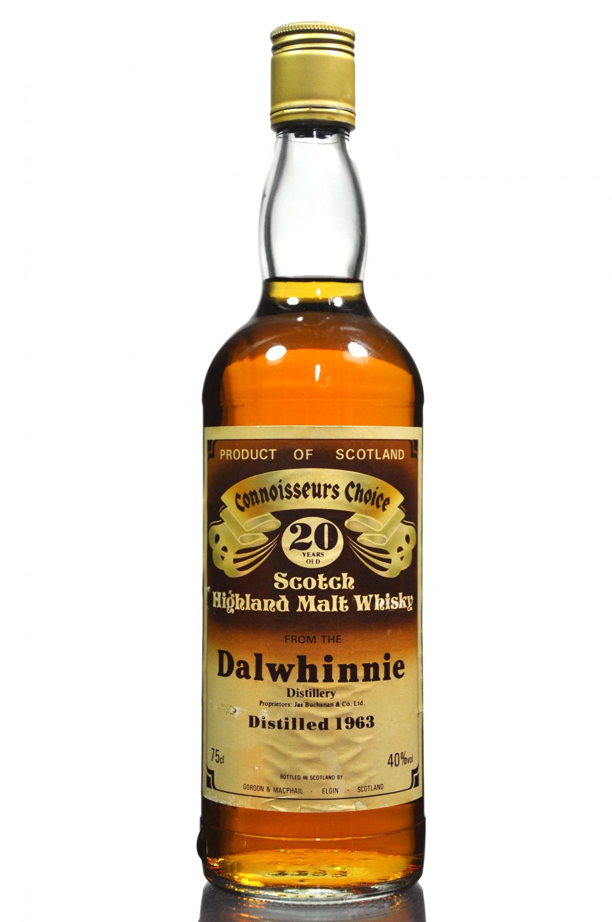 Dalwhinnie 1963 - 20 Year Old - Connoisseurs Choice