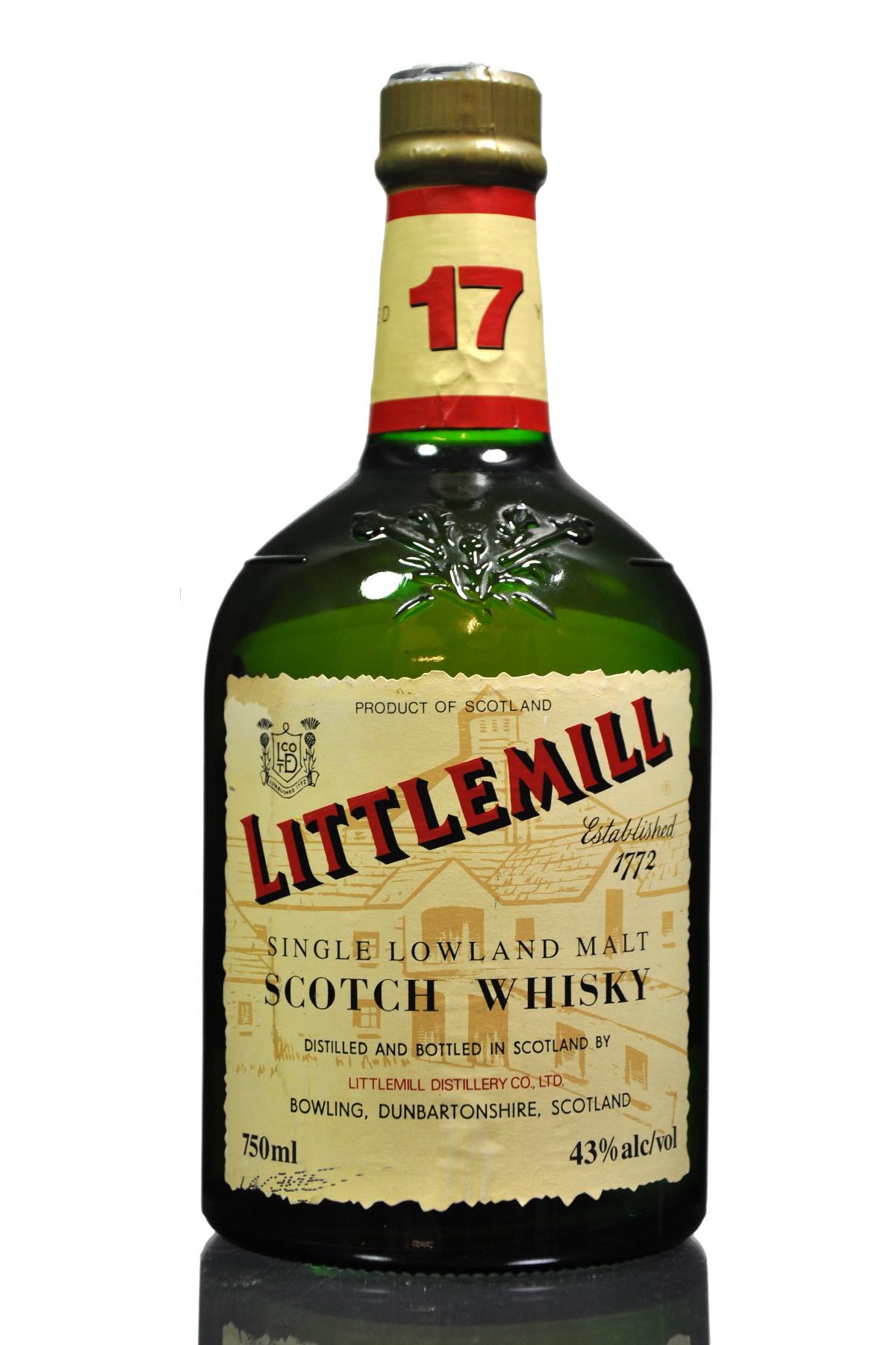 Littlemill 17 Year Old - US Import -1990s