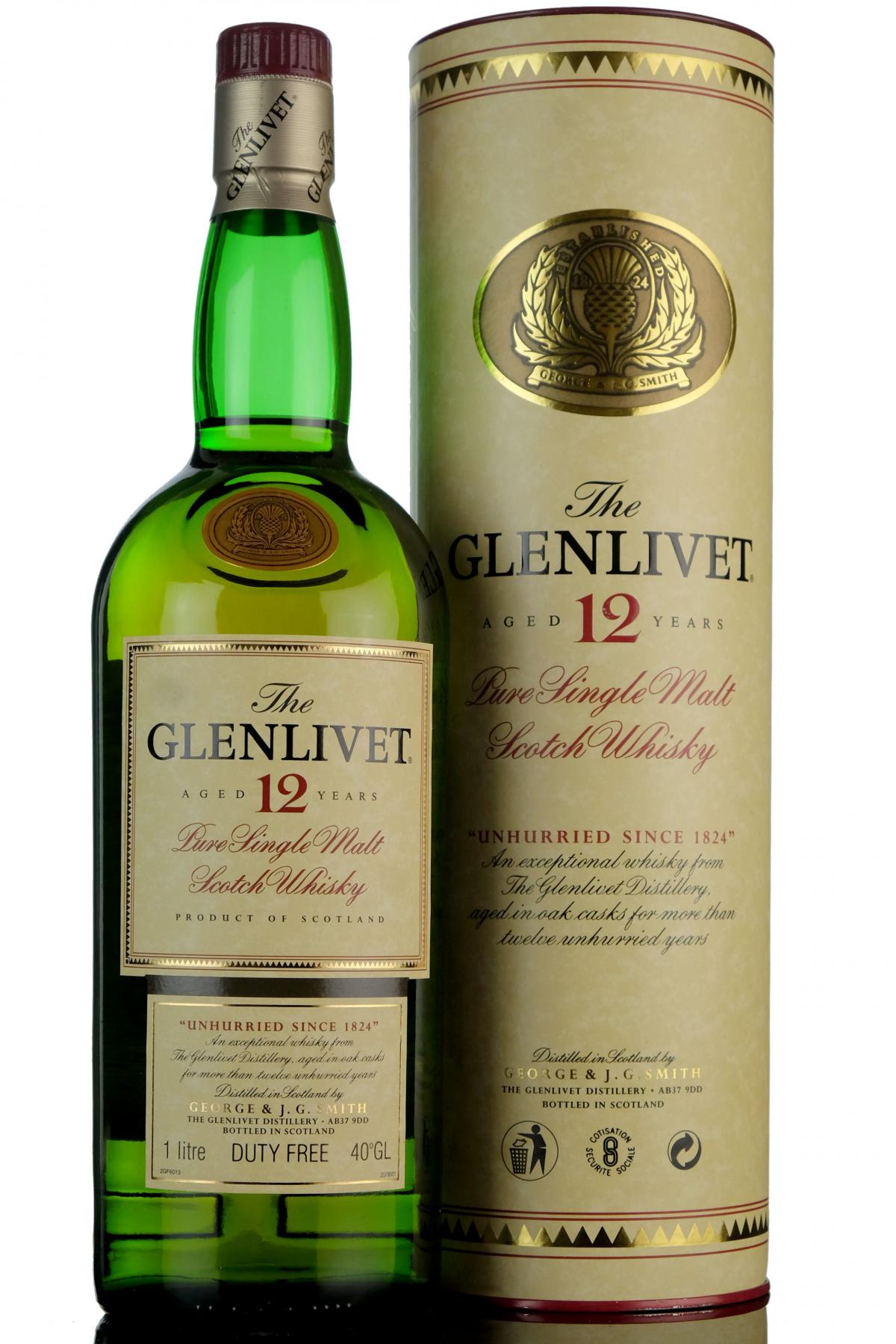 Glenlivet 12 Year Old - 1 Litre