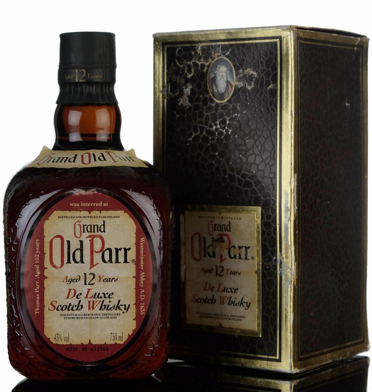Grand Old Parr 12 Year Old - 1980s