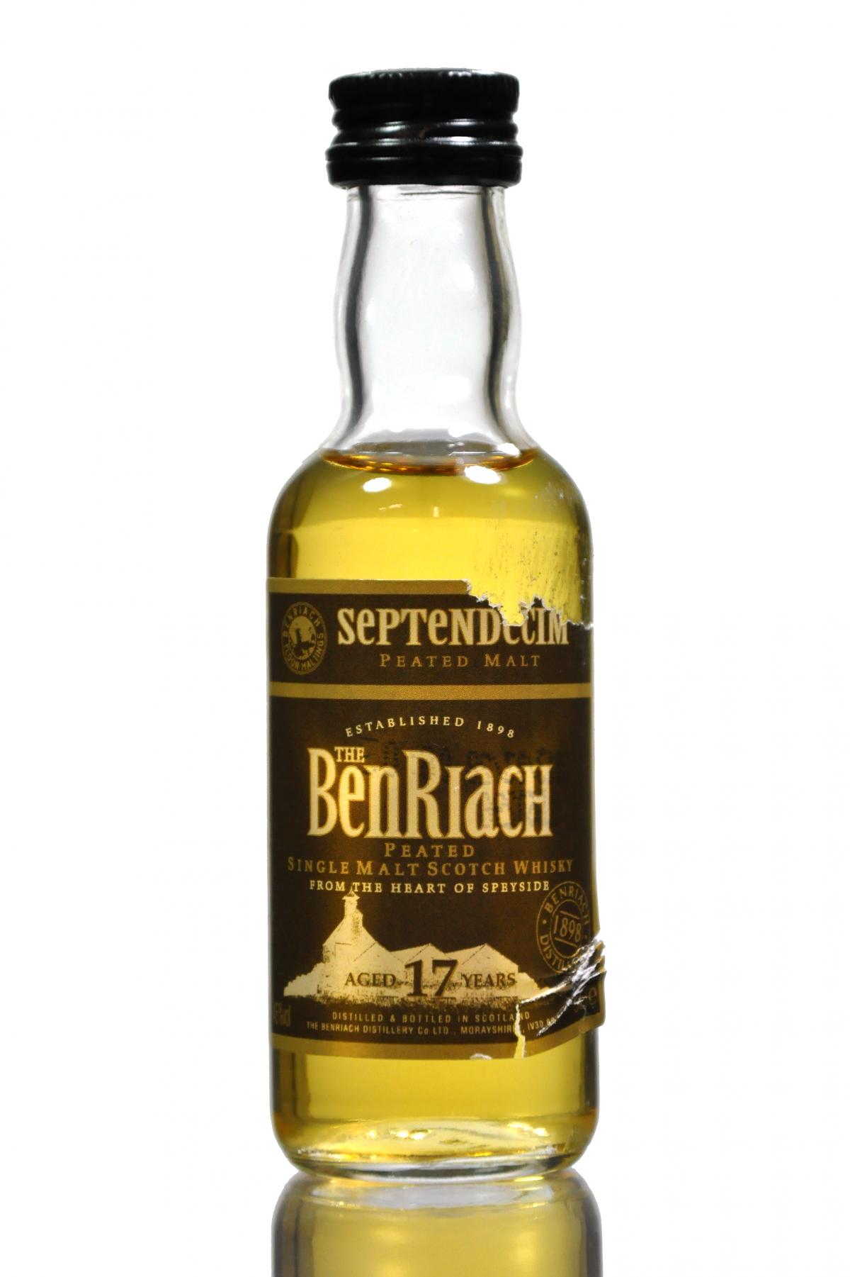 Benriach Septendecim 17 Year Old Miniature
