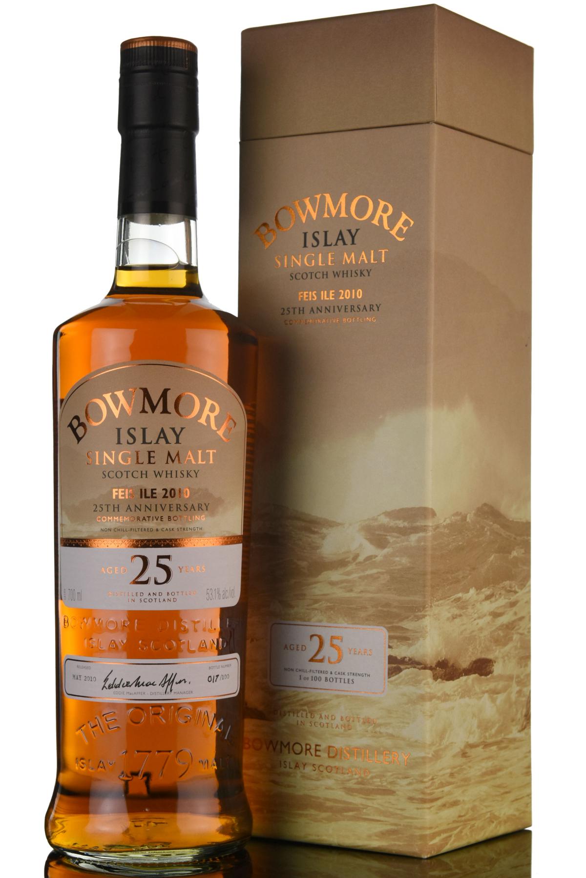Bowmore 25 Year Old - Festival 2010 - 100 Bottles