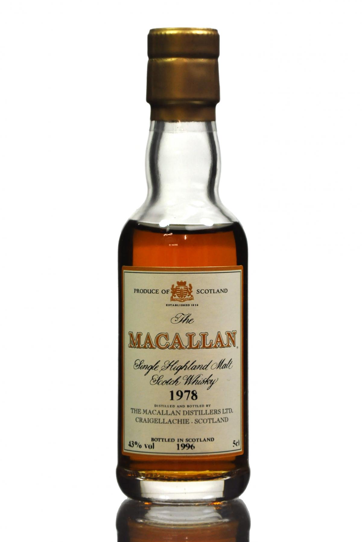 Macallan 1978-1996 Miniature