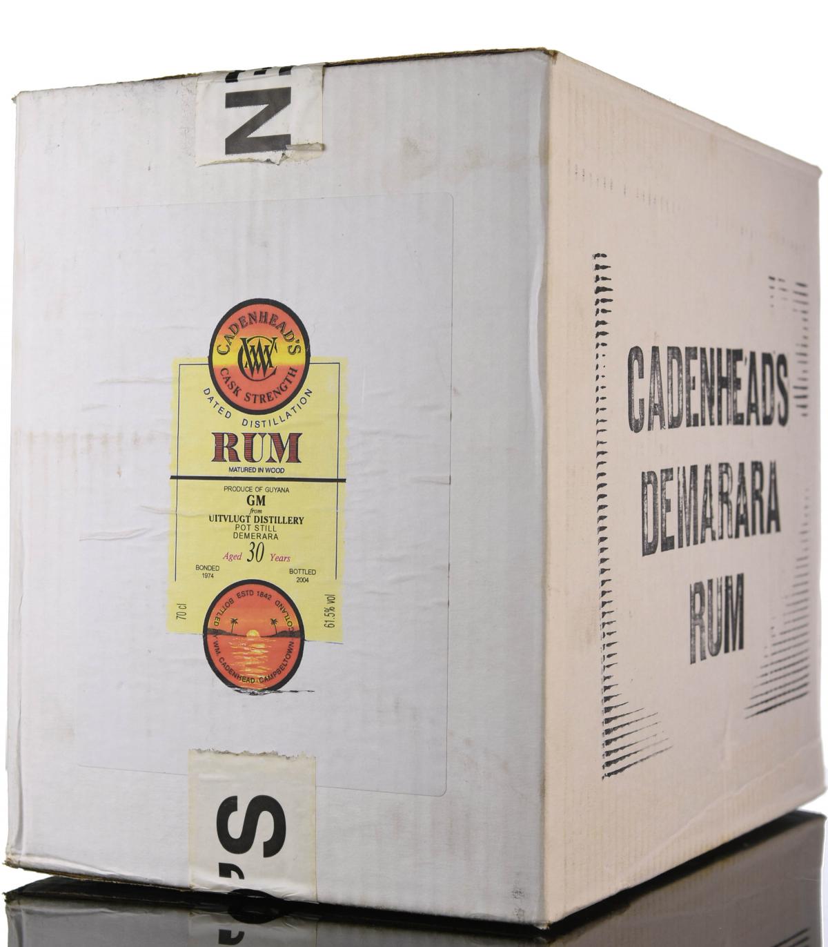 Uitvlugt 1974-2004 - 30 Year Old - Cask Strength - Cadenheads Rum - Full Case