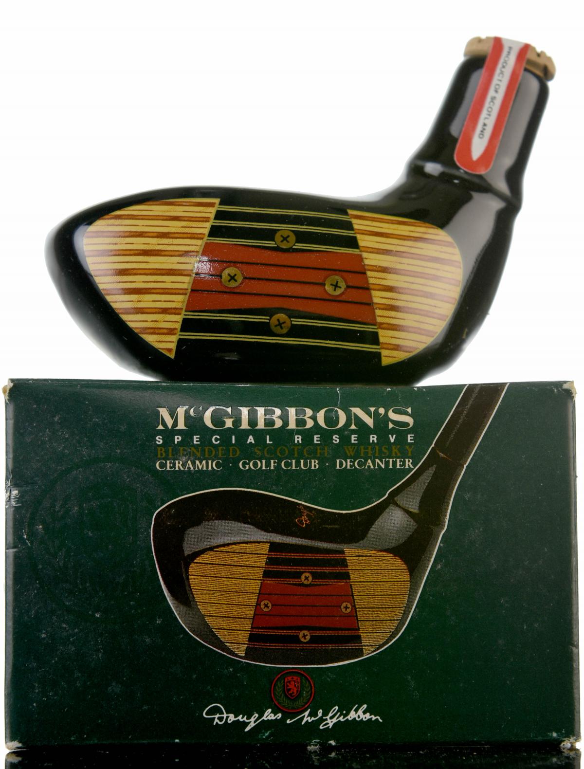 McGibbons Ceramic Golf Head Miniature