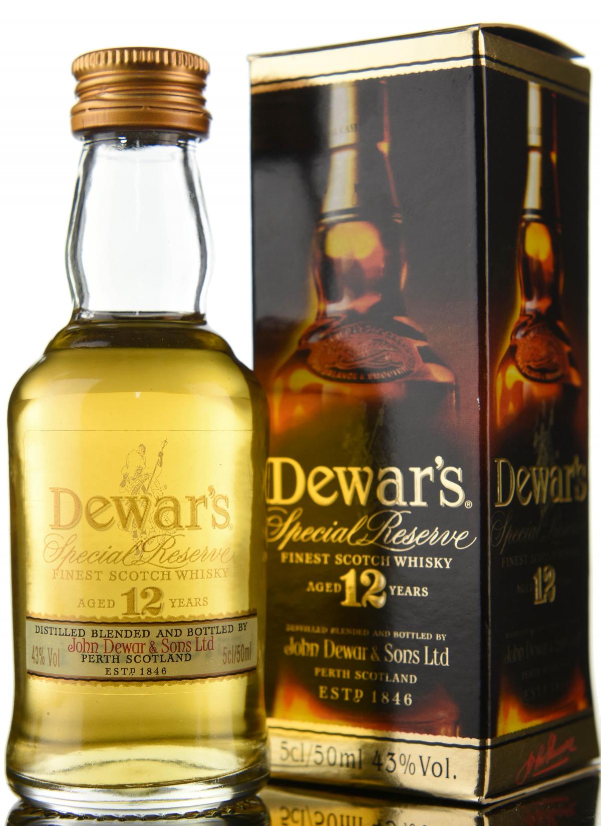 Dewars 12 Year Old Miniature