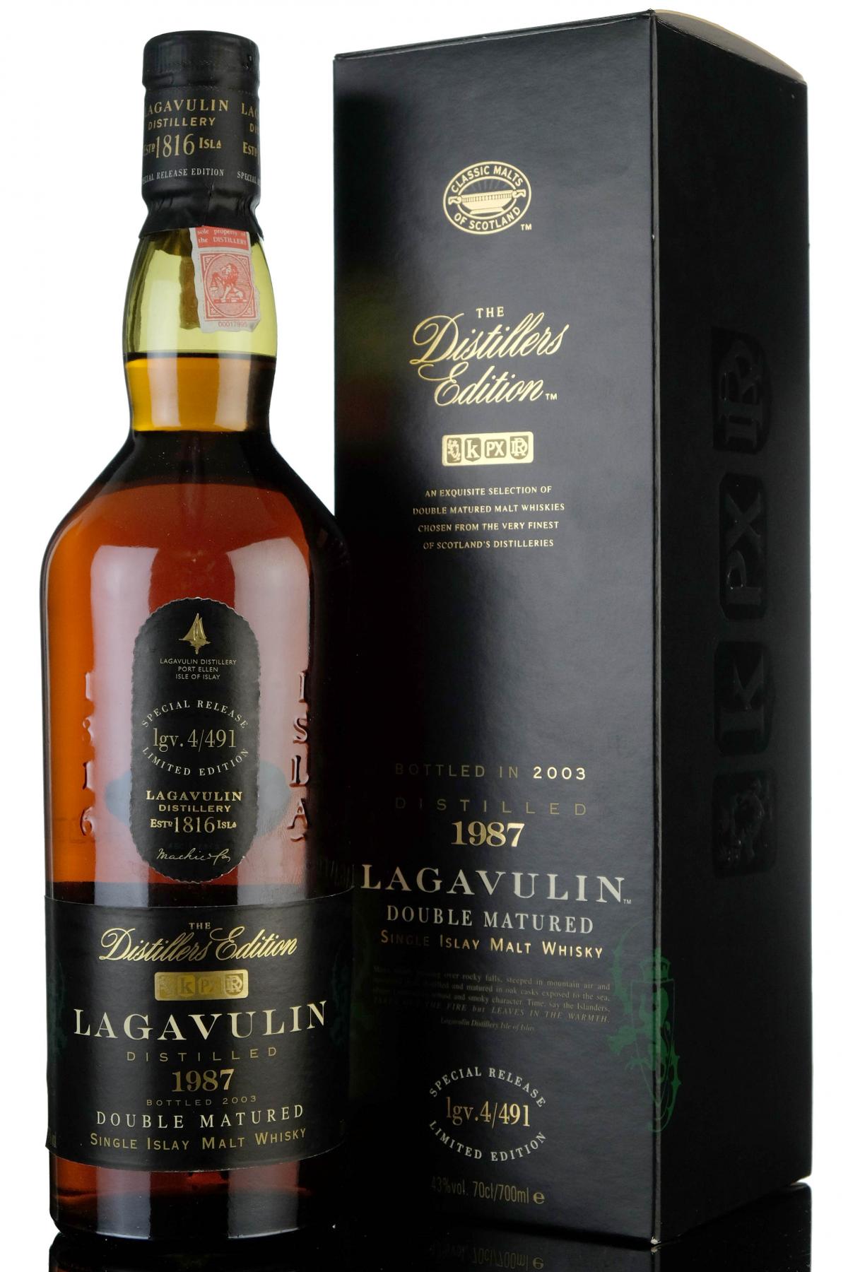 Lagavulin 1987 - Distillers Edition 2003