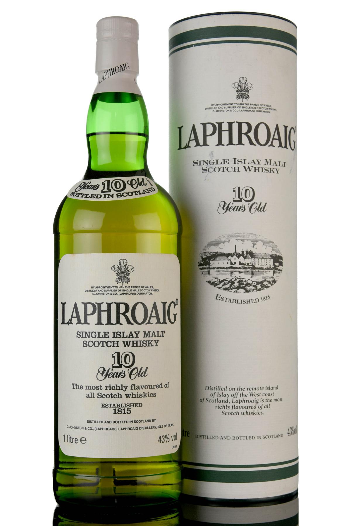 Laphroaig 10 Year Old - 2001 Release - 1 Litre