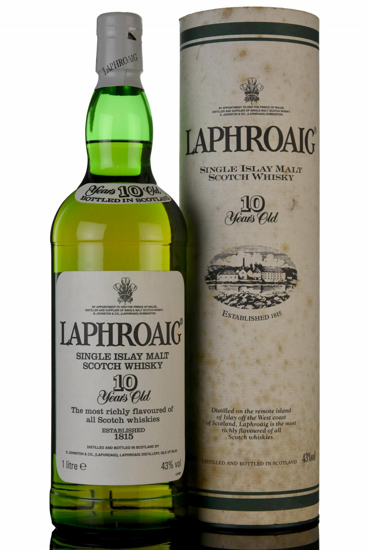 Laphroaig 10 Year Old - 2001 Release - 1 Litre