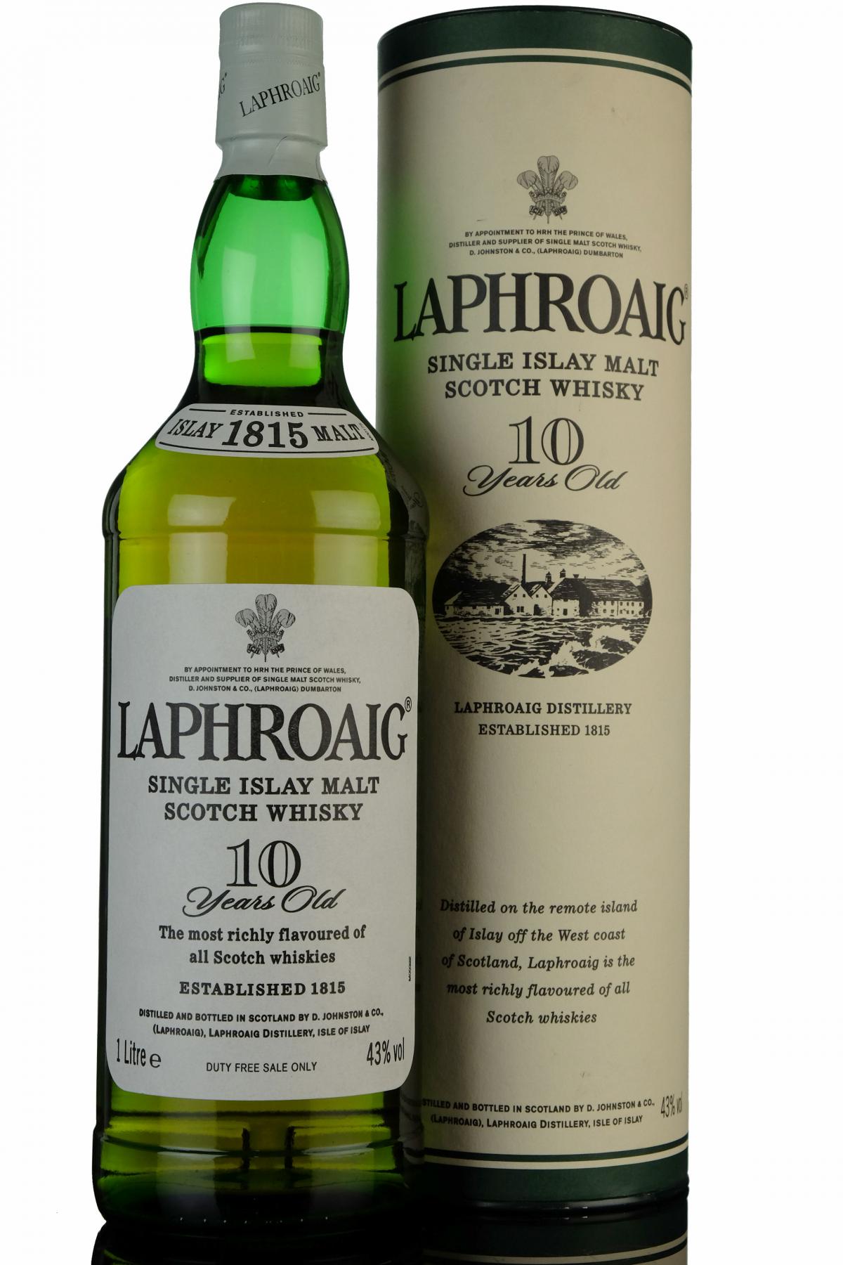 Laphroaig 10 Year Old - 1 Litre