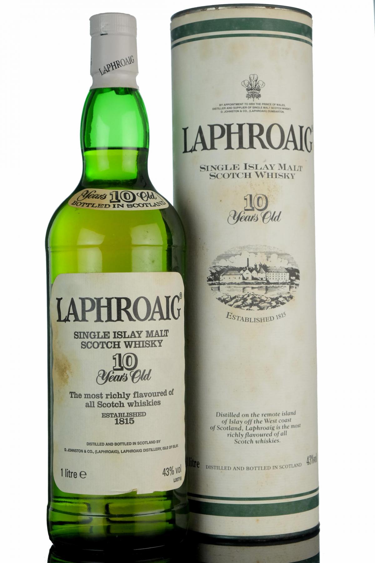 Laphroaig 10 Year Old - 2000 Release - 1 Litre