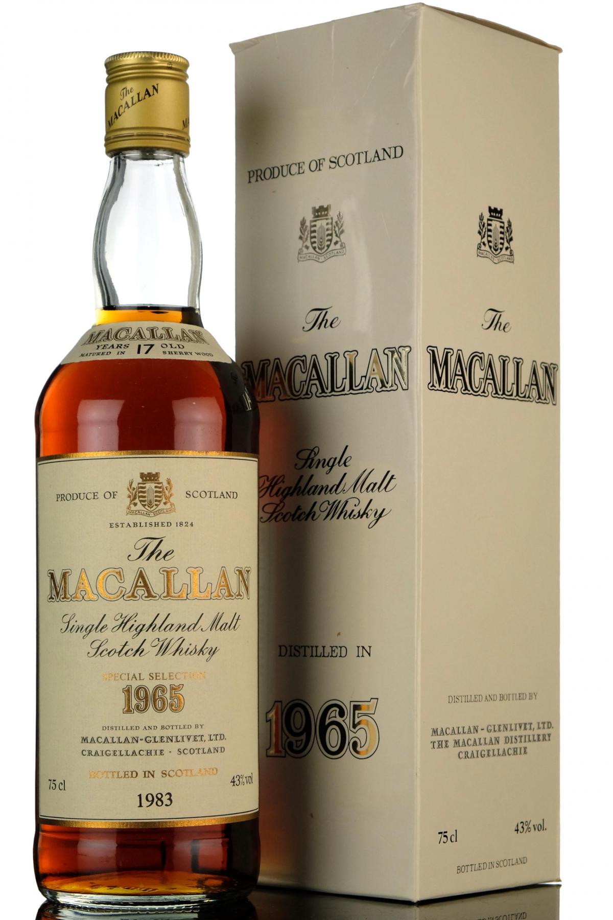 Macallan 1965-1983 - 17 Year Old