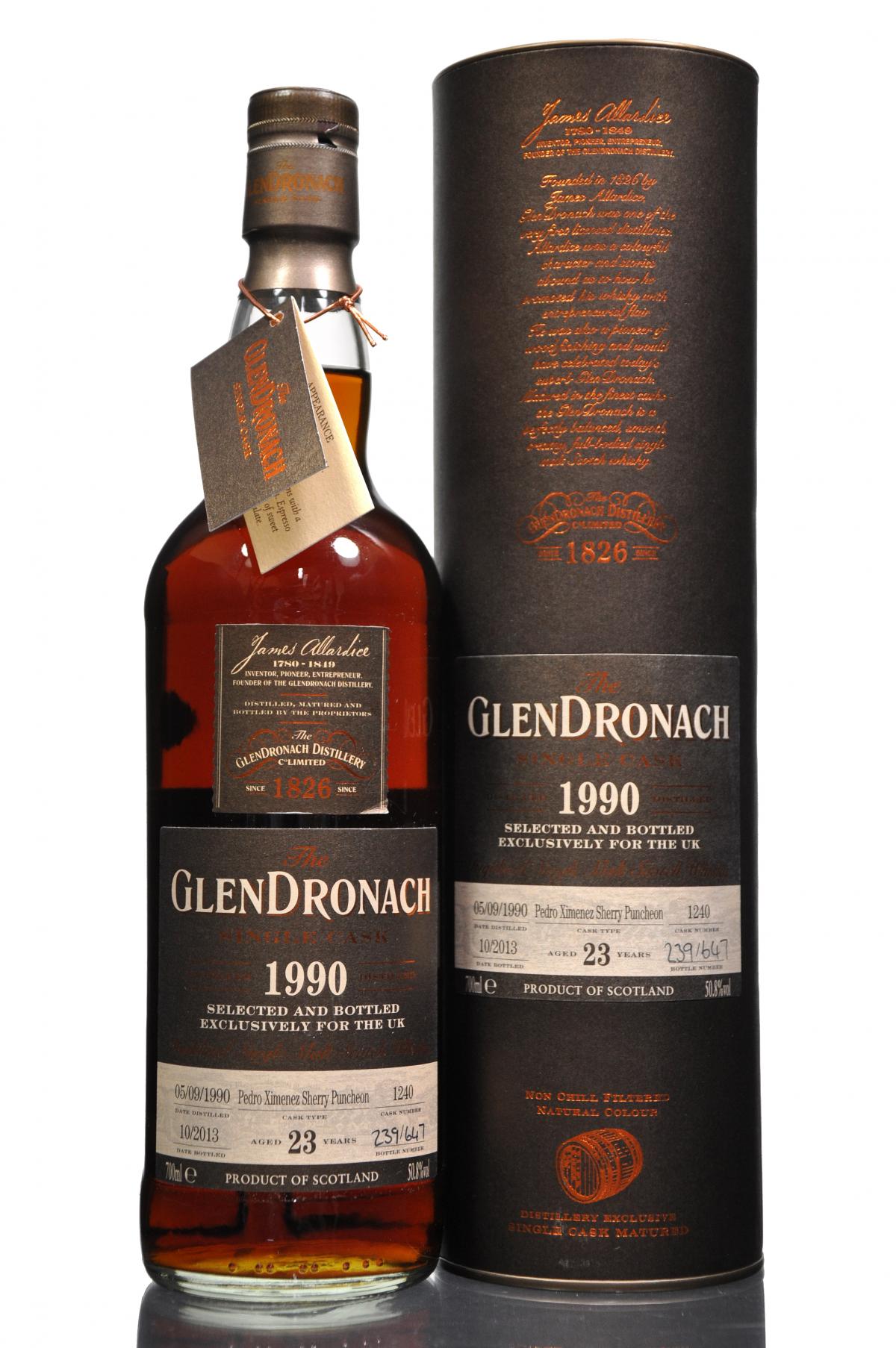 Glendronach 1990-2013 - 23 Year Old - Cask 1240