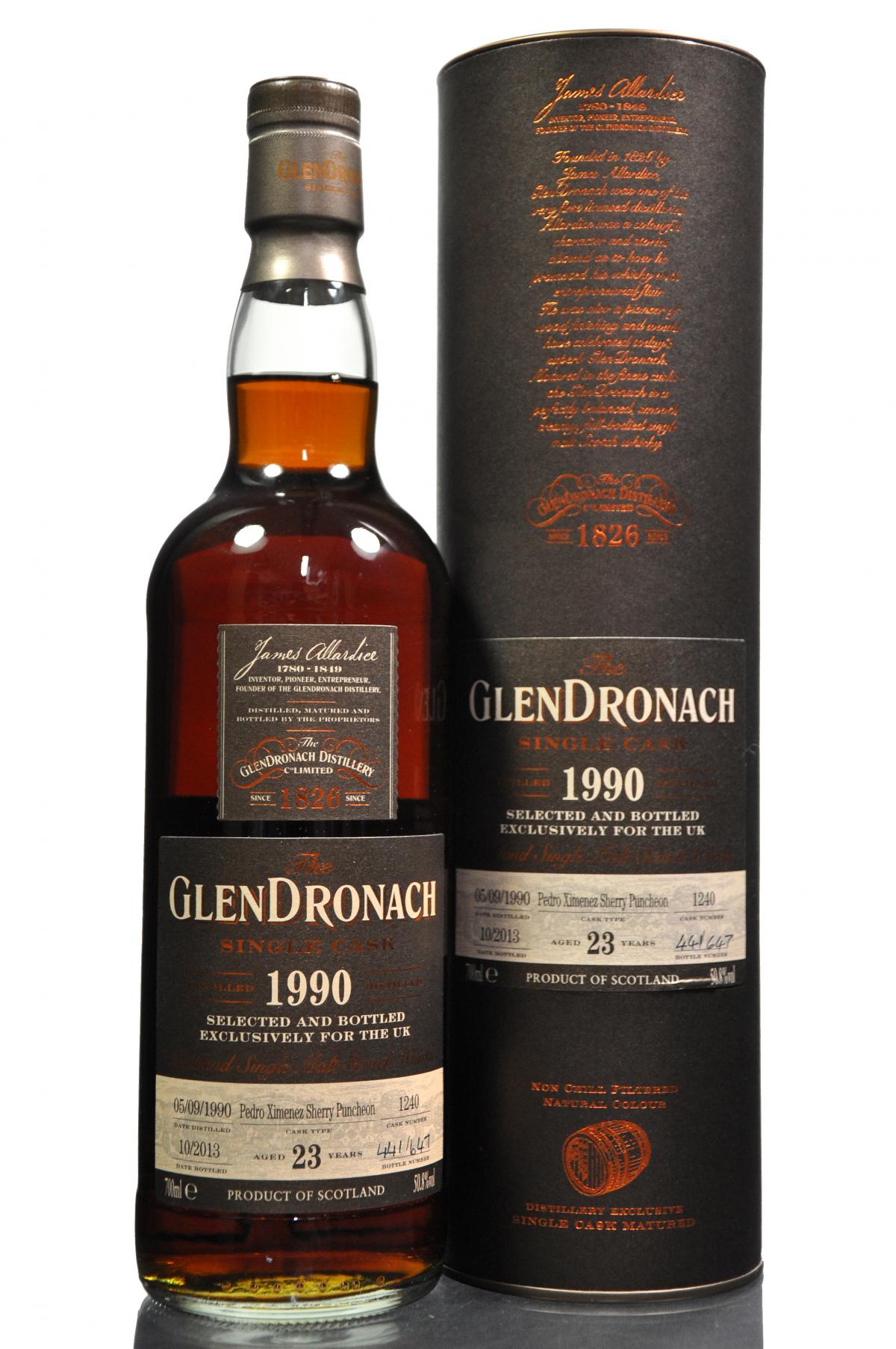 Glendronach 1990-2013 - 23 Year Old - Cask 1240