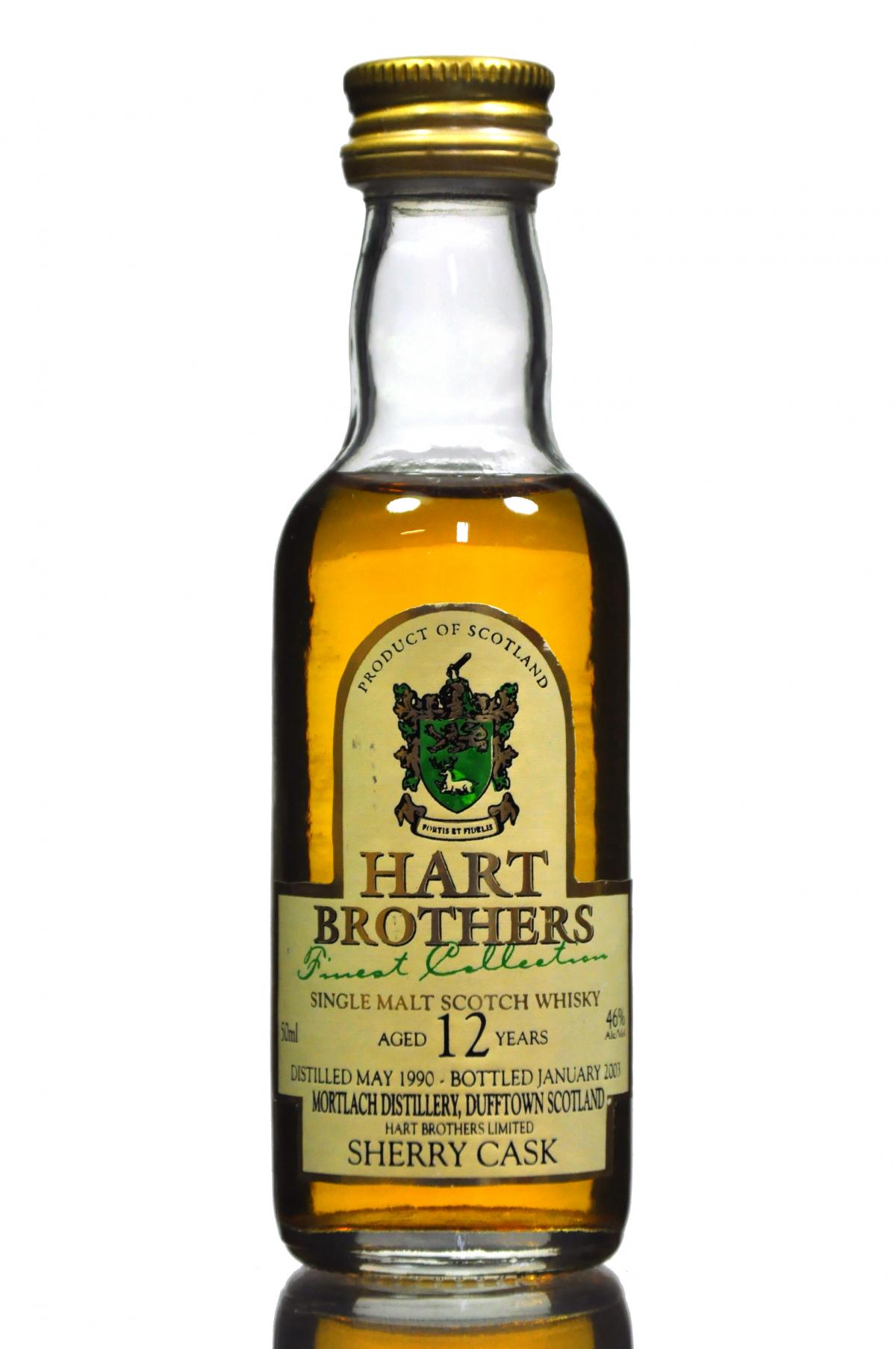 Mortlach 1990-2003 - 12 Year Old - Hart Brothers Miniature