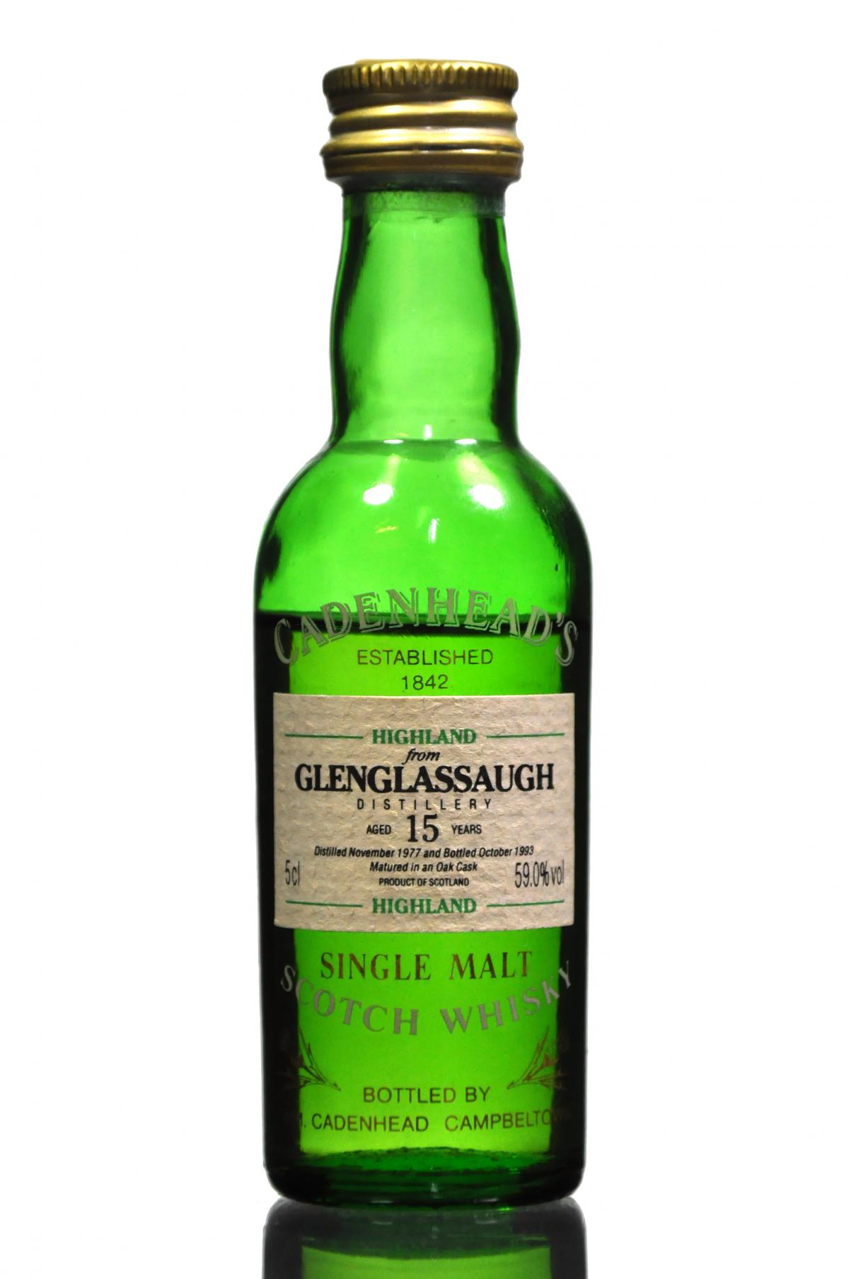 Glenglassaugh 1977-1993 - 15 Year Old - Cadenhead Miniature