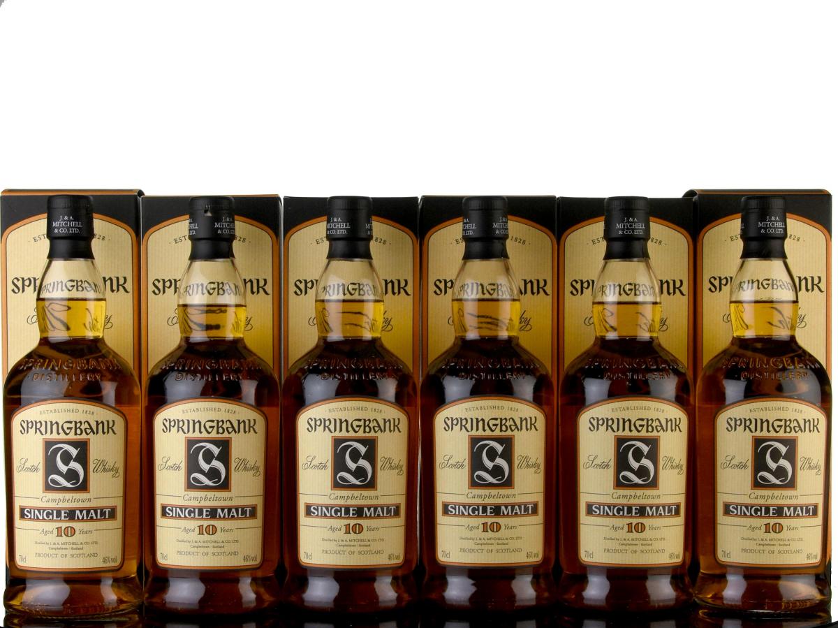 6 x Springbank 10 Year Old