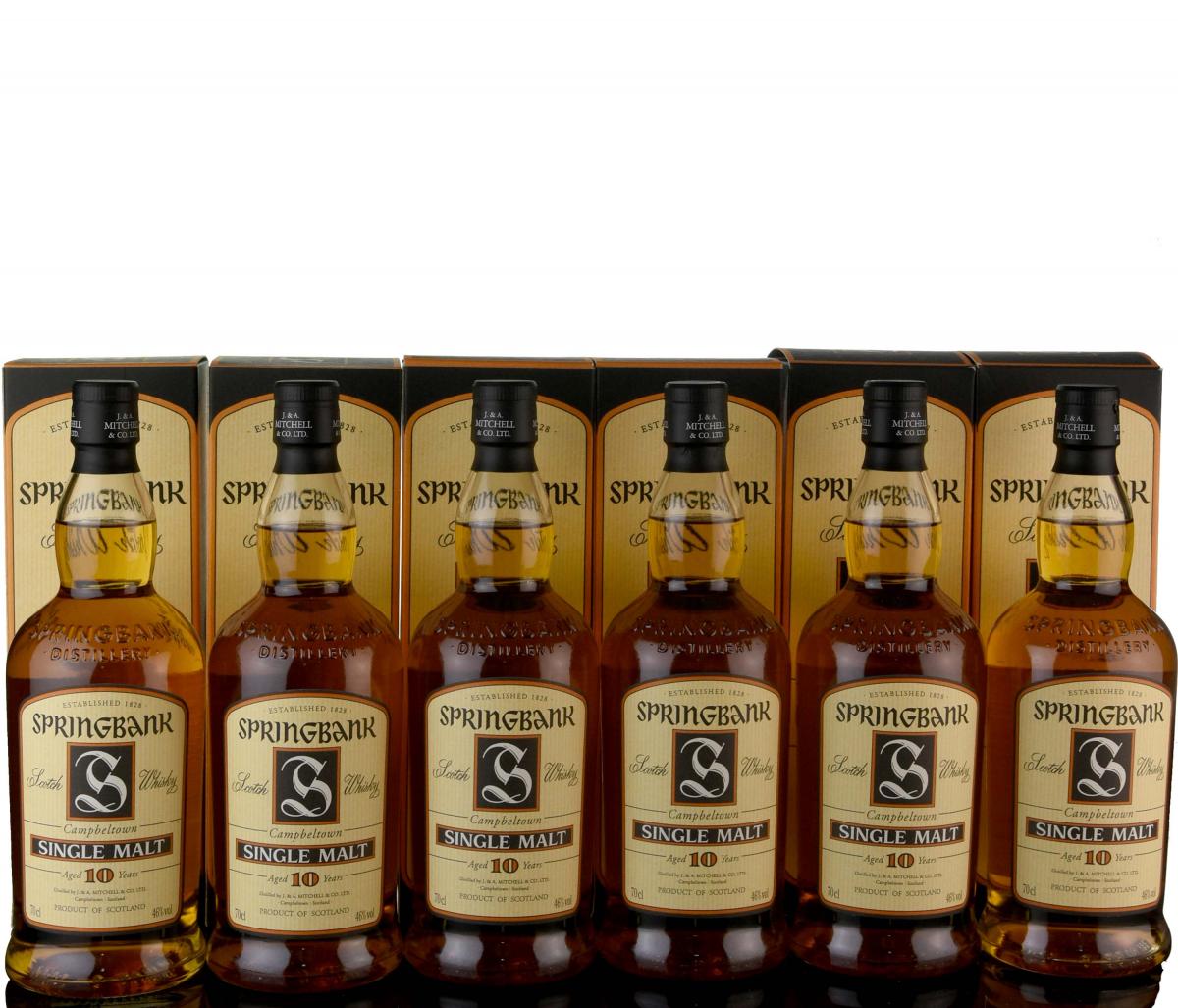 6 x Springbank 10 Year Old