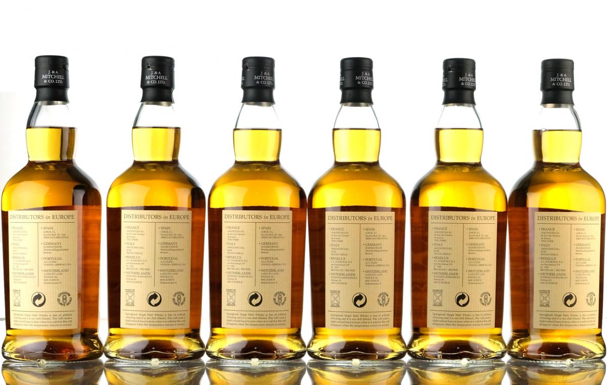 6 x Springbank 10 Year Old