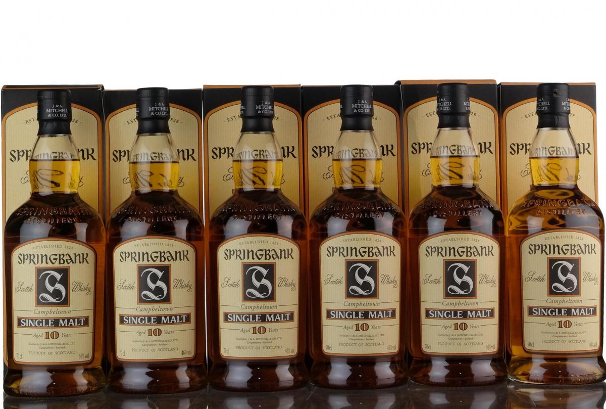 6 x Springbank 10 Year Old