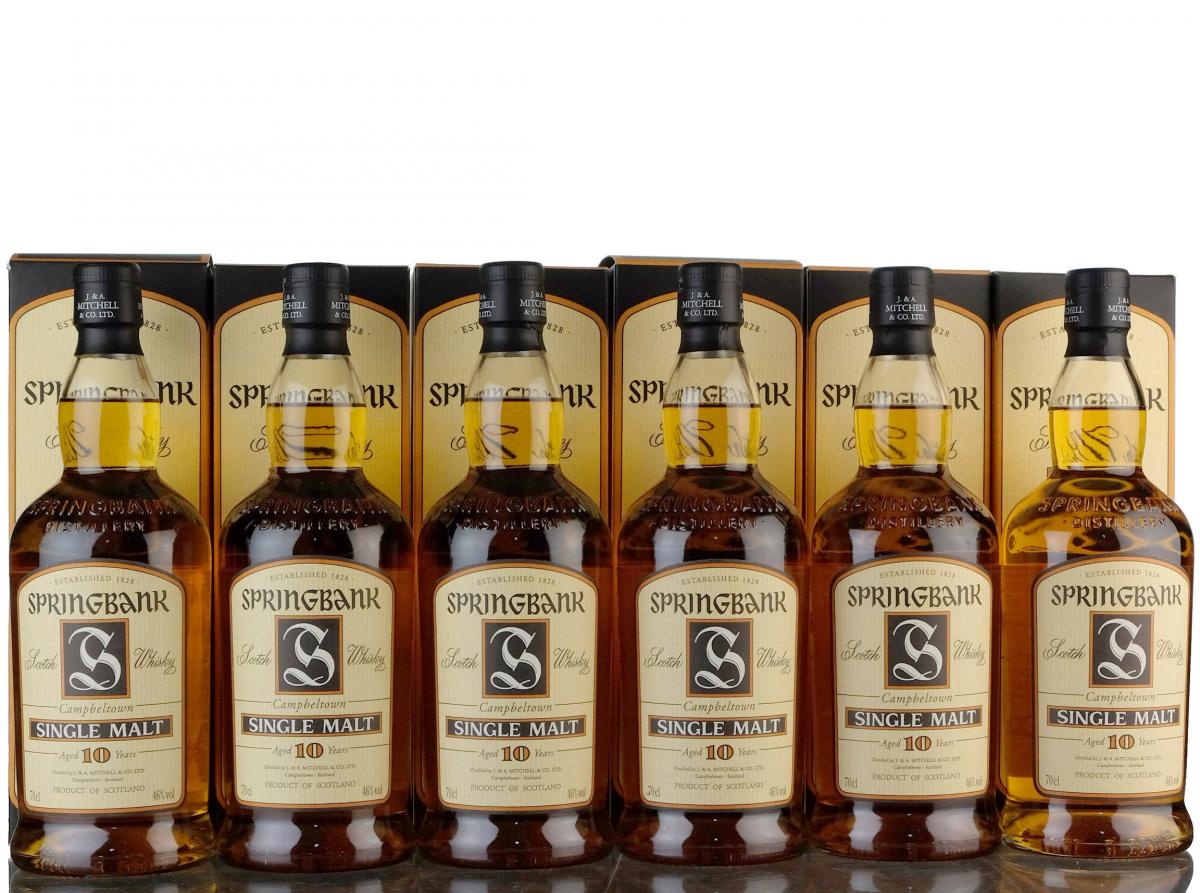 6 x Springbank 10 Year Old