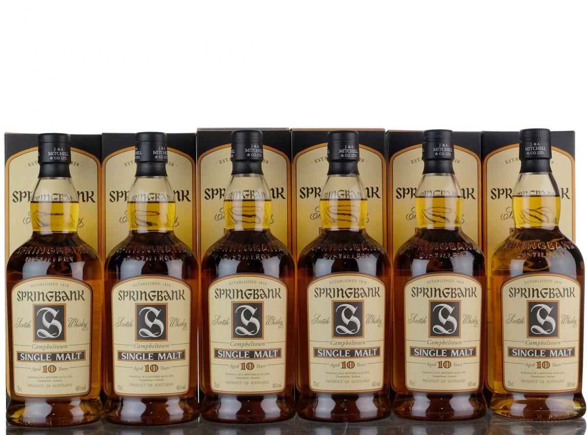 6 x Springbank 10 Year Old