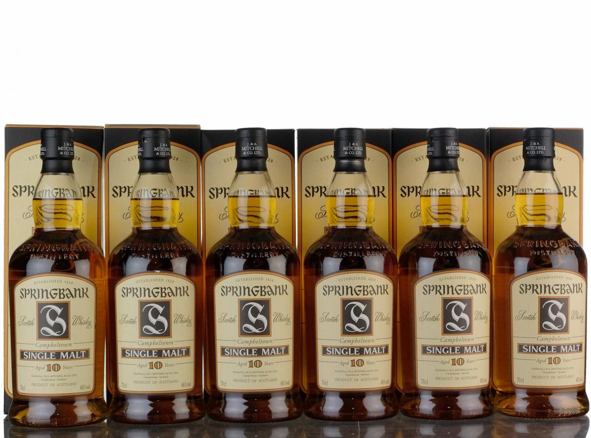 6 x Springbank 10 Year Old