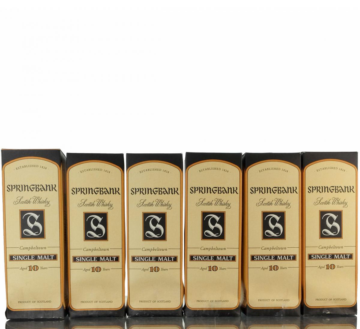 6 x Springbank 10 Year Old