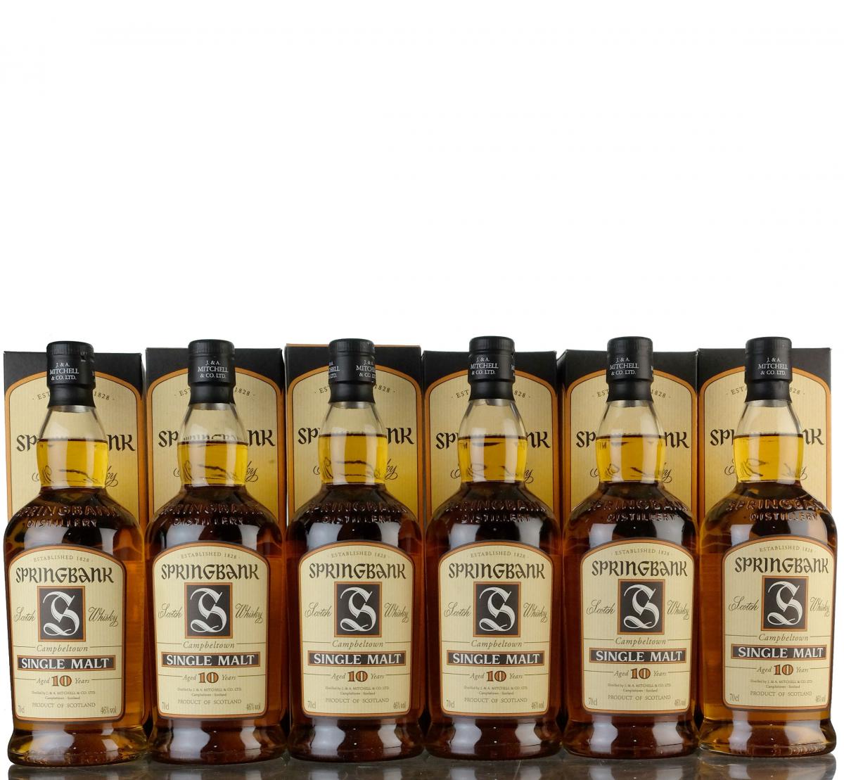 6 x Springbank 10 Year Old