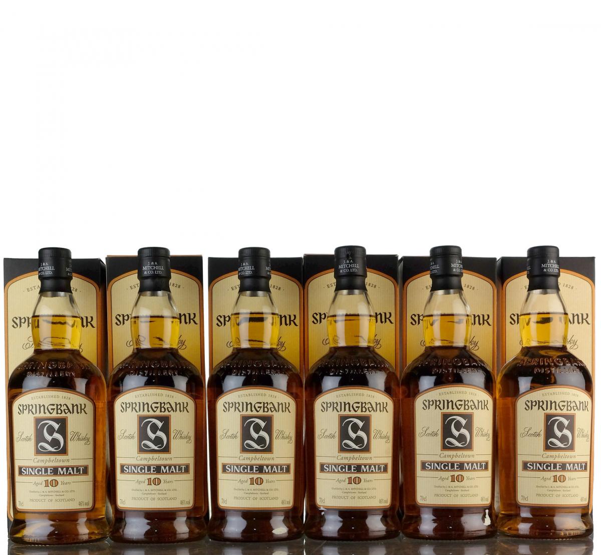 6 x Springbank 10 Year Old