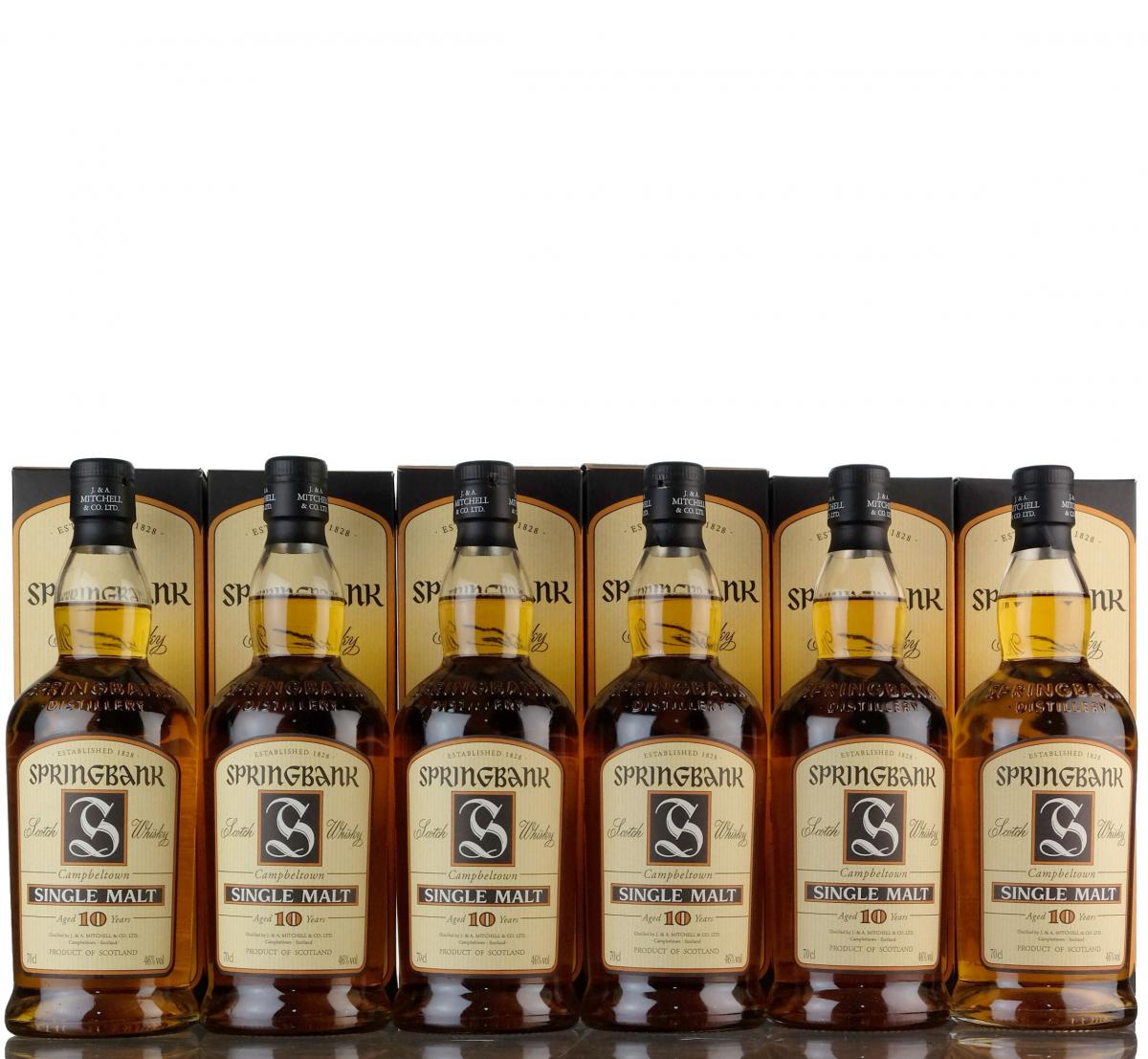 6 x Springbank 10 Year Old