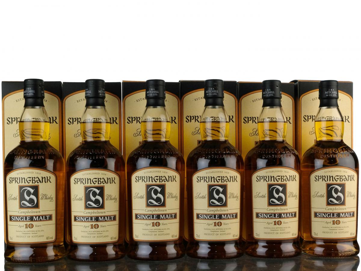 6 x Springbank 10 Year Old