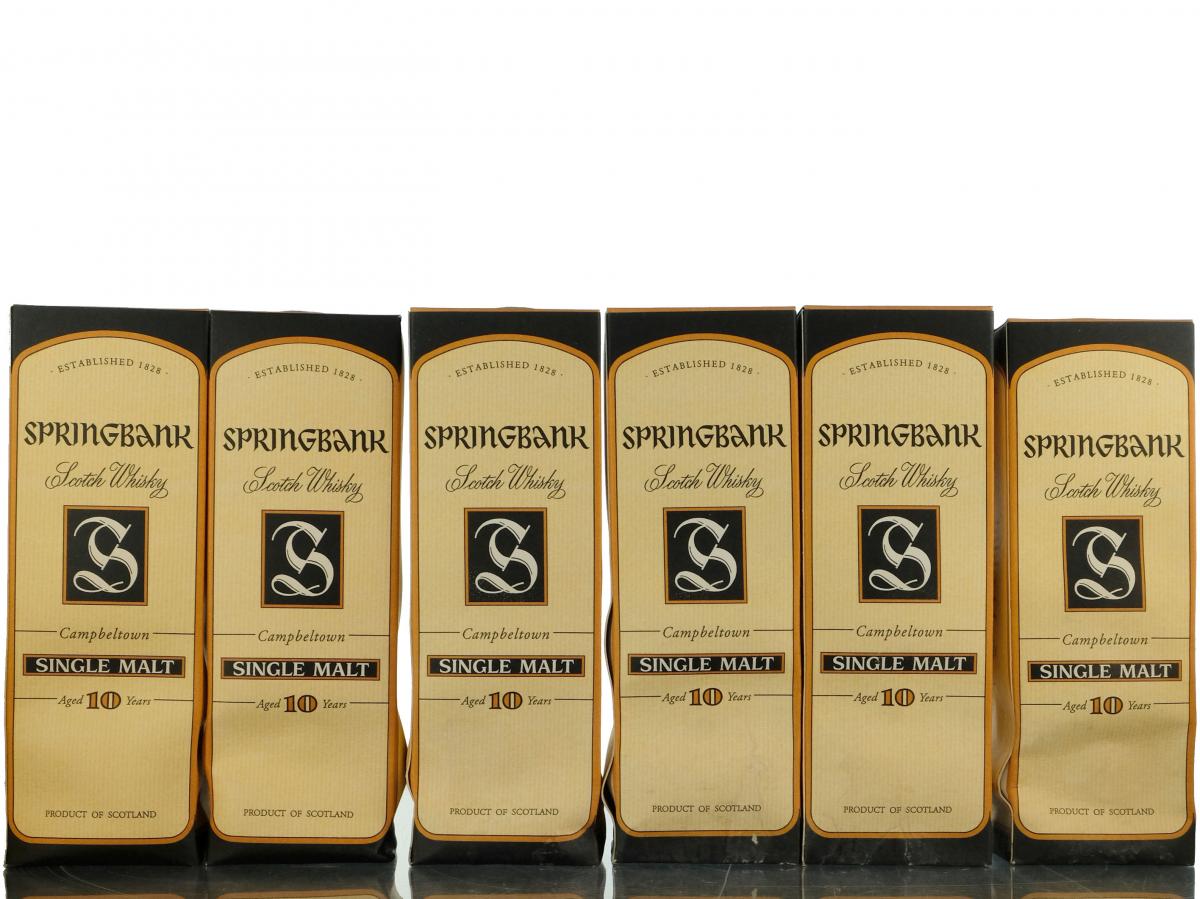 6 x Springbank 10 Year Old