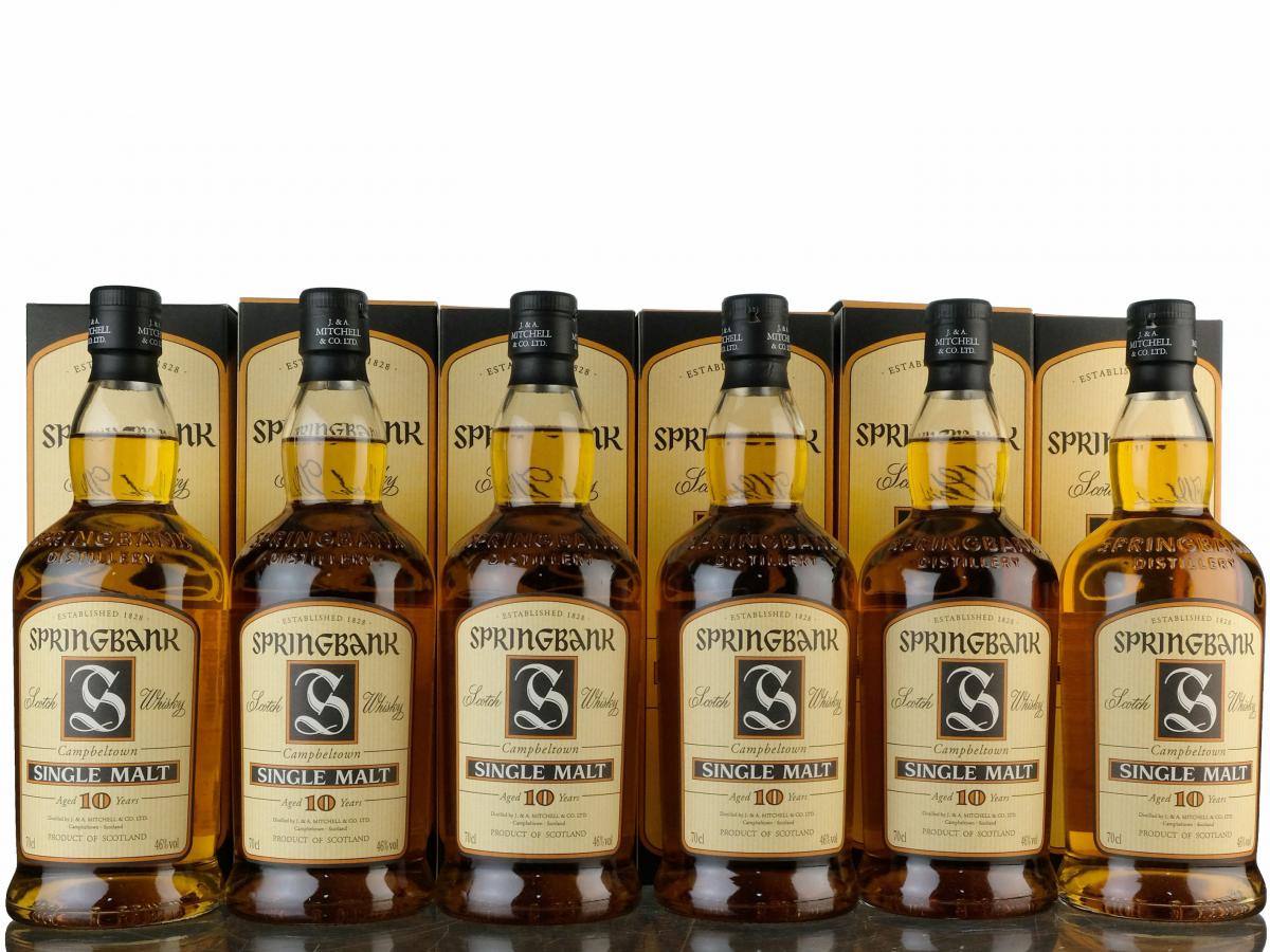 6 x Springbank 10 Year Old