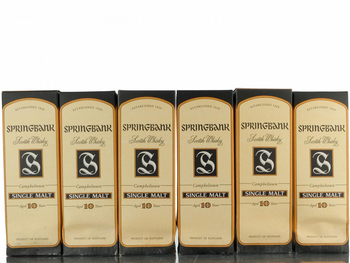 6 x Springbank 10 Year Old