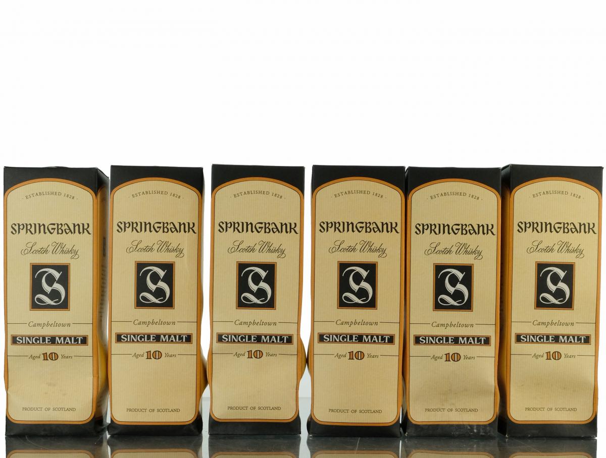 6 x Springbank 10 Year Old